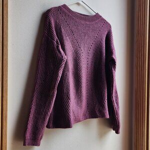 Harper Lane Purple Scoop Neck Sweater Size Medium